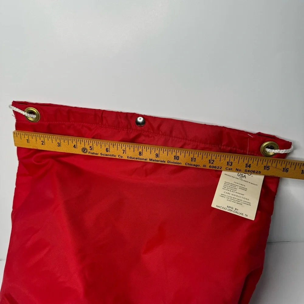 Hacoo USA Red Vintage Keeps Hot & Cold Bag Leak Proof Liner Outdoors Durable NWT